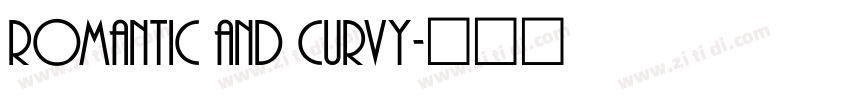 romantic and curvy字体转换